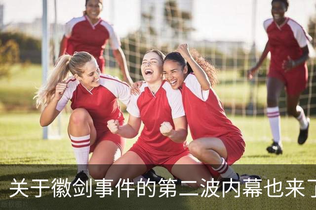 关于徽剑事件的第二波内幕也来了